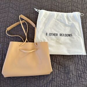 8 Other Reasons Beige Shoulder Bag